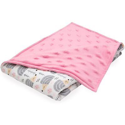 Scamp deka minky-oboustranná (Pink Hedgehog Grey) Scamp deka minky-oboustranná (Pink Hedgehog Grey)