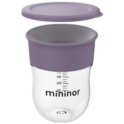 MININOR Tréninkový hrneček 220 ml Lilac Flower MININOR Tréninkový hrneček 220 ml Lilac Flower