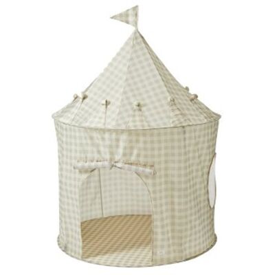 3 SPROUTS Dětský Stan Recycled Gingham Beige 3 SPROUTS Dětský Stan Recycled Gingham Beige