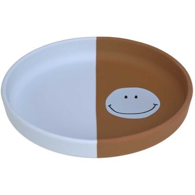 Lässig Plate Silicone Happy Rascals Smile sky blue Lässig Plate Silicone Happy Rascals Smile sky blue