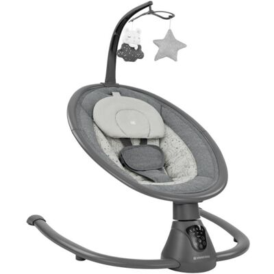 KikkaBoo Houpací lehátko elektrické Twiddle Grey KikkaBoo Houpací lehátko elektrické Twiddle Grey