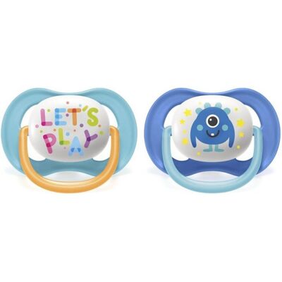 Philips AVENT Šidítko Ultra air Play 6-18m chlapec 2ks Philips AVENT Šidítko Ultra air Play 6-18m chlapec 2ks