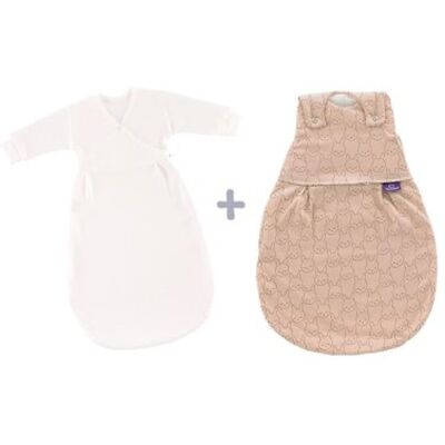 TRÄUMELAND Spací pytel Liebmich 3dílný set Kuschelhase Beige 68/74 TRÄUMELAND Spací pytel Liebmich 3dílný set Kuschelhase Beige 68/74