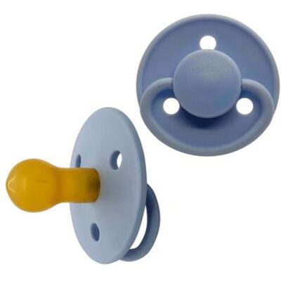 MININOR Kulatý dudlík Latex 2 ks 0m+ Nordic Sky Blue MININOR Kulatý dudlík Latex 2 ks 0m+ Nordic Sky Blue