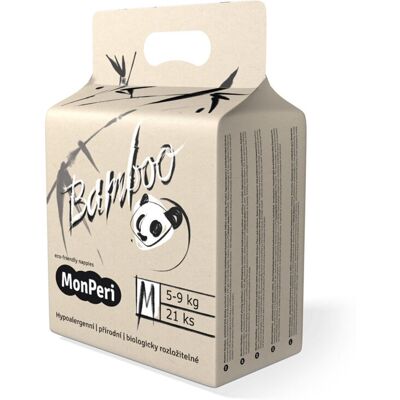Ekologické bambusové pleny MonPeri Bamboo Velikost M - 21 ks Ekologické bambusové pleny MonPeri Bamboo Velikost M - 21 ks