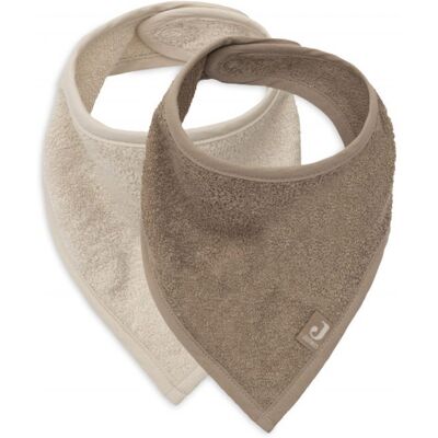 Jollein Bryndáček bandana 2ks Sand / Milky Coffee Jollein Bryndáček bandana 2ks Sand / Milky Coffee