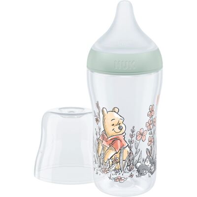 NUK Perfect Match láhev s kontrolou teploty Disney Medvídek Pú 260 ml NUK Perfect Match láhev s kontrolou teploty Disney Medvídek Pú 260 ml