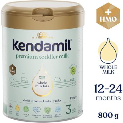 Kendamil Premium 3 HMO+ Kojenecká výživa - Dětská mléčná formula (12-24 měsíců) Kendamil Premium 3 HMO+ Kojenecká výživa - Dětská mléčná formula (12-24 měsíců)