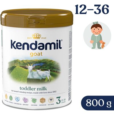 Kendamil Kozí batolecí mléko 3 (800 g) Kendamil Kozí batolecí mléko 3 (800 g)