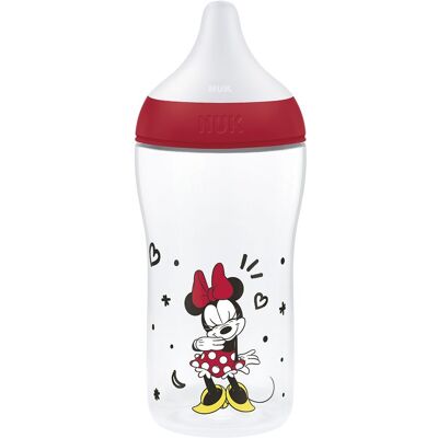 NUK Perfect Match láhev s kontrolou teploty Disney Minnie RED 260ml NUK Perfect Match láhev s kontrolou teploty Disney Minnie RED 260ml