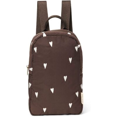Studio Noos Puffy Mini BACKPACK batůžek Brown Hearts Studio Noos Puffy Mini BACKPACK batůžek Brown Hearts