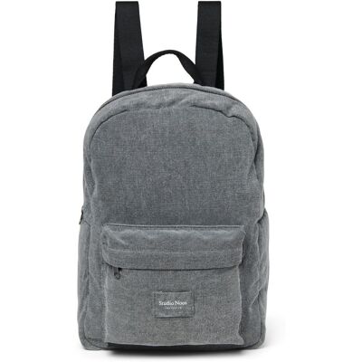 Studio Noos Denim Midi batůžek s přední kapsou Grey Studio Noos Denim Midi batůžek s přední kapsou Grey