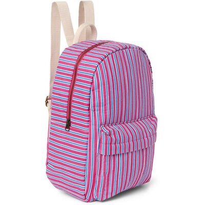 Studio Noos Poplin Midi BACKPACK batůžek přední kapsa Raspberry Stripped Studio Noos Poplin Midi BACKPACK batůžek přední kapsa Raspberry Stripped