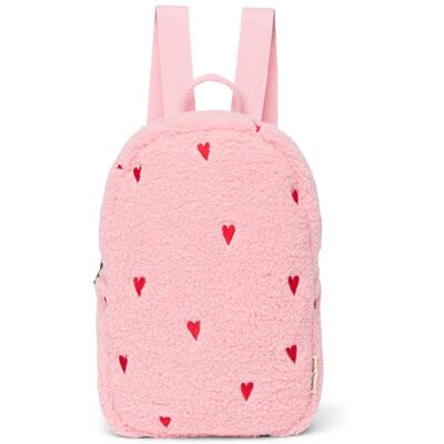 Studio Noos Teddy Mini BACKPACK - batůžek Light Pink Hearts Studio Noos Teddy Mini BACKPACK - batůžek Light Pink Hearts