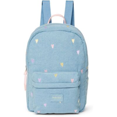 Studio Noos Denim Midi BACKPACK - batůžek Hearts Light Blue Hearts Studio Noos Denim Midi BACKPACK - batůžek Hearts Light Blue Hearts