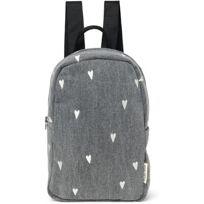 Studio Noos Denim Mini BACKPACK batůžek Grey Heart Studio Noos Denim Mini BACKPACK batůžek Grey Heart