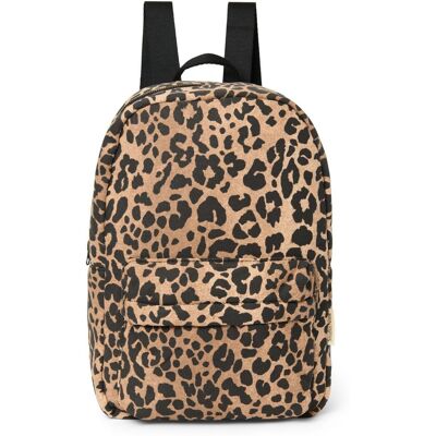 Studio Noos Cotton Midi BACKPACK batůžek s přední kapsou Brown Leopard Studio Noos Cotton Midi BACKPACK batůžek s přední kapsou Brown Leopard