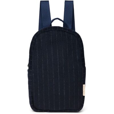 Studio Noos Flannel Chalkstripe Mini BACKPACK - batůžek Dark Blue Studio Noos Flannel Chalkstripe Mini BACKPACK - batůžek Dark Blue