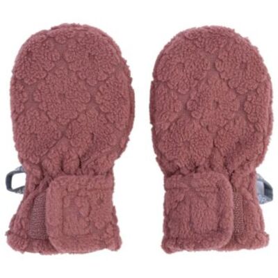 LODGER Mittens Folklore Fleece Rosewood 0 - 12 měsíců LODGER Mittens Folklore Fleece Rosewood 0 - 12 měsíců