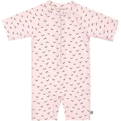 Lässig Splash Short Sleeve Sunsuit jags light pink - 25-36m Lässig Splash Short Sleeve Sunsuit jags light pink - 25-36m