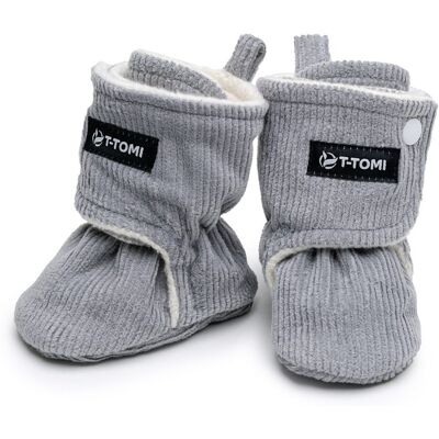 T-Tomi Zateplené capáčky Grey - 3-6 měsíců T-Tomi Zateplené capáčky Grey - 3-6 měsíců
