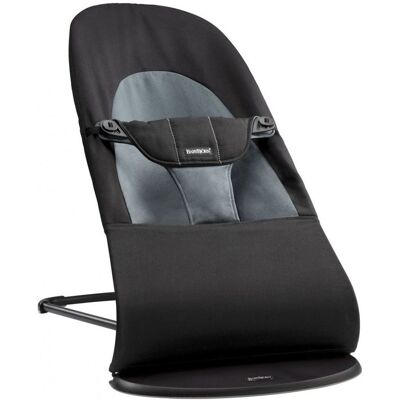 BABYBJORN Lehátko BabyBjörn Balance Soft Woven Black/Dark Grey BABYBJORN Lehátko BabyBjörn Balance Soft Woven Black/Dark Grey