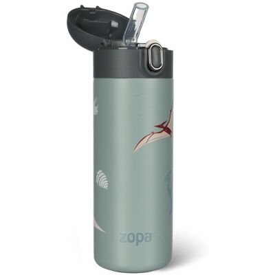ZOPA Termoska na tekutiny s brčkem 400 ml - Dino ZOPA Termoska na tekutiny s brčkem 400 ml - Dino