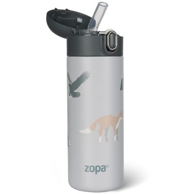 ZOPA Termoska na tekutiny s brčkem 400 ml - Mountains ZOPA Termoska na tekutiny s brčkem 400 ml - Mountains
