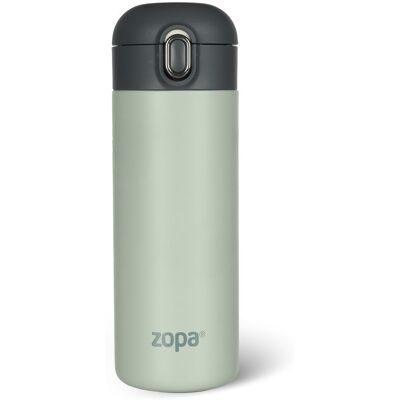 ZOPA Termoska na tekutiny se silikonovým držákem 400ml - Pistacio green ZOPA Termoska na tekutiny se silikonovým držákem 400ml - Pistacio green