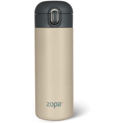 ZOPA Termoska na tekutiny se silikonovým držákem 400ml - Cookie beige ZOPA Termoska na tekutiny se silikonovým držákem 400ml - Cookie beige