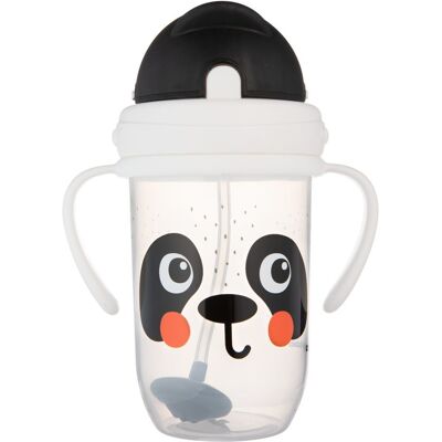 Canpol babies Hrneček nevylévací se slámkou a závažím BabiesBoo270ml panda Canpol babies Hrneček nevylévací se slámkou a závažím BabiesBoo270ml panda