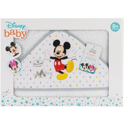 Interbaby Osuška froté MICKEY - BÍLO/ŠEDÁ Interbaby Osuška froté MICKEY - BÍLO/ŠEDÁ