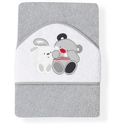 Interbaby OSUŠKA froté 100x100 PŘÁTELÉ šedá Interbaby OSUŠKA froté 100x100 PŘÁTELÉ šedá