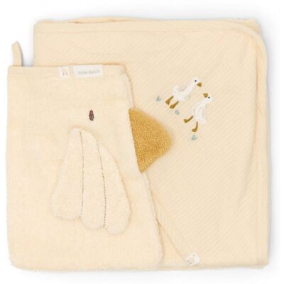 Little Dutch Dárková sada s osuškou Husa Newborn Naturals Little Dutch Dárková sada s osuškou Husa Newborn Naturals