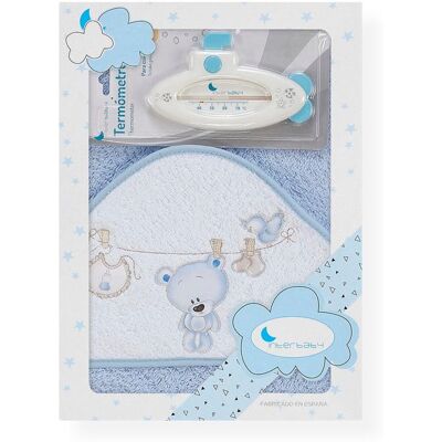 Interbaby OSUŠKA froté PRÁDLO + teploměr - MODRÁ Interbaby OSUŠKA froté PRÁDLO + teploměr - MODRÁ