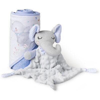 B.active - Doudou - Modřele modrý slon - Sada osušek do koupelny B.active - Doudou - Modřele modrý slon - Sada osušek do koupelny