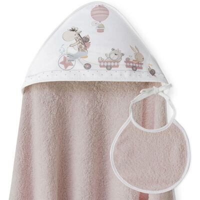 Interbaby OSUŠKA froté ZVÍŘÁTKA - starorůžová Interbaby OSUŠKA froté ZVÍŘÁTKA - starorůžová