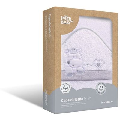 Interbaby OSUŠKA froté Ovečka - bílá šedý lem Interbaby OSUŠKA froté Ovečka - bílá šedý lem