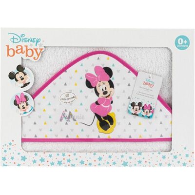 Interbaby Osuška froté MINNIE - BÍLO/RŮŽOVÁ Interbaby Osuška froté MINNIE - BÍLO/RŮŽOVÁ