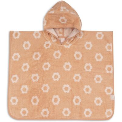 Jollein Osuška pončo froté Jacquard Flower Jollein Osuška pončo froté Jacquard Flower