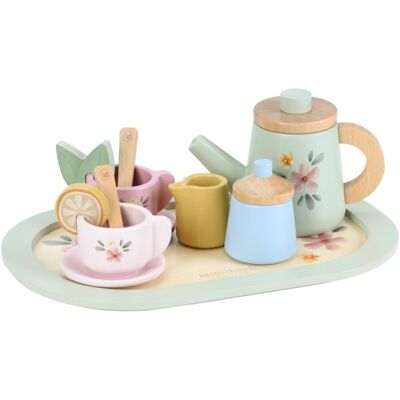 Little Dutch Čajový set dřevěný s květinovým potiskem Little Dutch Čajový set dřevěný s květinovým potiskem