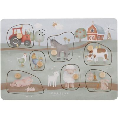 Little Dutch Vkládací puzzle se zvukem Farma Little Dutch Vkládací puzzle se zvukem Farma