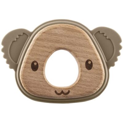 ZOPA Silikonové dřevěné kousátko Koala - Sand Beige ZOPA Silikonové dřevěné kousátko Koala - Sand Beige