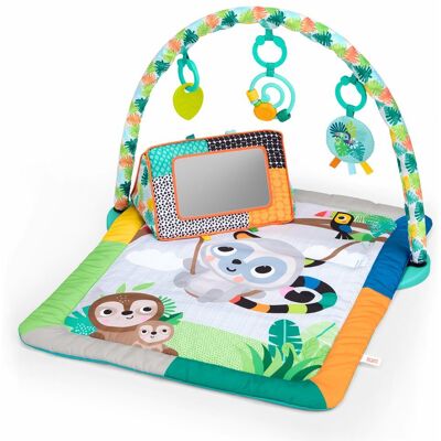 BRIGHT STARTS Deka na hraní pro rozvoj motoriky a smyslů Tropical Treetop™, 0m+ BRIGHT STARTS Deka na hraní pro rozvoj motoriky a smyslů Tropical Treetop™, 0m+
