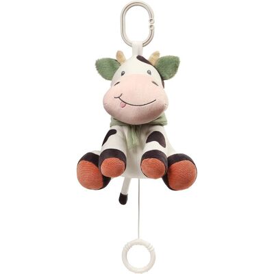 BABYONO Hračka hudební na C-kroužku Cow Bingo 0m+ BABYONO Hračka hudební na C-kroužku Cow Bingo 0m+