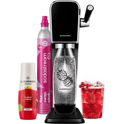 SodaStream ART Black Malina Zero Megapack Výrobník domácí perlivé vody s bonusovou výbavou 1× Výrobník perlivé vody ART černý, 1× SodaStream ART Black Malina Zero Megapack Výrobník domácí perlivé vody s bonusovou výbavou 1× Výrobník perlivé vody ART černý, 1×
