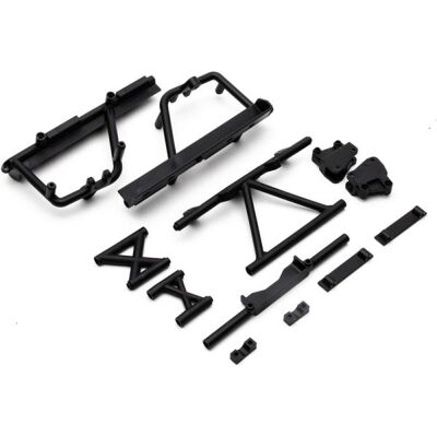 Axial vzpěry rámu, lože baterie černé: RBX10 Axial vzpěry rámu, lože baterie černé: RBX10