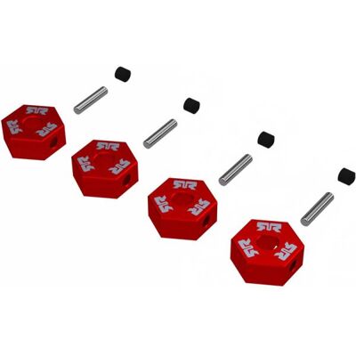 Arrma šestihranný unašeč kola 12mm, kov, červený (4) Arrma šestihranný unašeč kola 12mm, kov, červený (4)