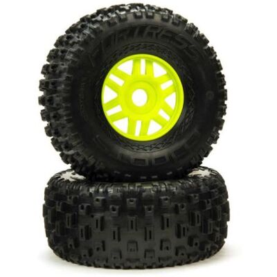 Arrma kolo s pneu dBoots Fortress zelené (pár) Arrma kolo s pneu dBoots Fortress zelené (pár)