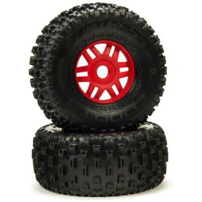 Arrma kolo s pneu dBoots Fortress červené (pár) Arrma kolo s pneu dBoots Fortress červené (pár)